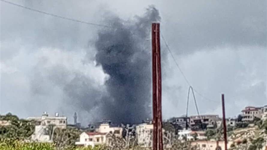 غارة إسرائيلية على بلدة عيتا الشعب واستهداف منطقة خلة وردة بعدد من الصواريخ الثقيلة