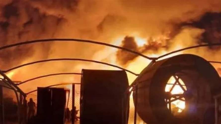 حريق ضخم بمخازن للشركة العامة للكهرباء بمحيط العاصمة الليبية