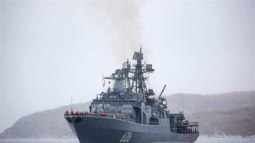 مجموعة من السفن الحربية الروسية وصلت إلى إيران لإجراء مناورات عسكرية