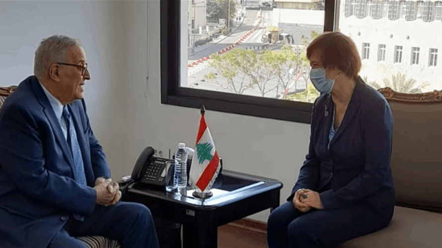 بوحبيب استقبل فرونتسكا: ندعو المجتمع الدولي إلى دعم الجيش اللبناني
