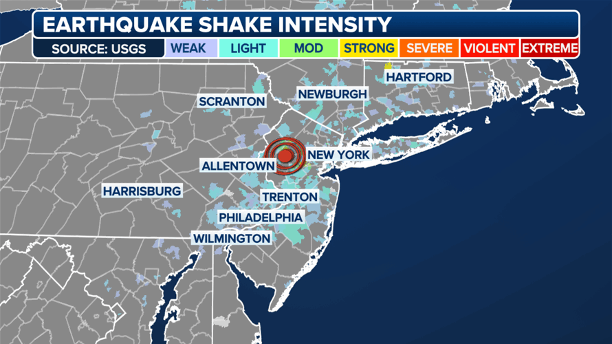 Magnitude 4.8 earthquake hits New York City 