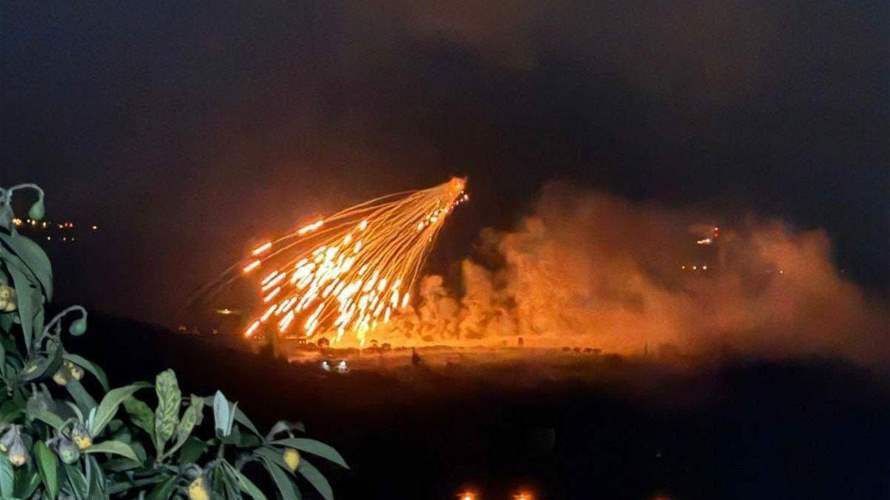 Phosphorus shelling hit outskirts of Khiam, southern Lebanon
