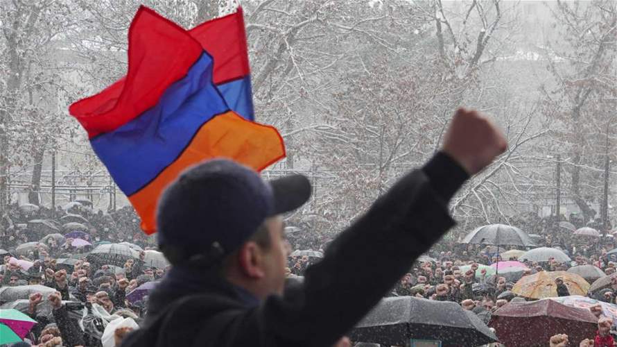 Media says: Almost 100 detained at anti-government protest in Armenia