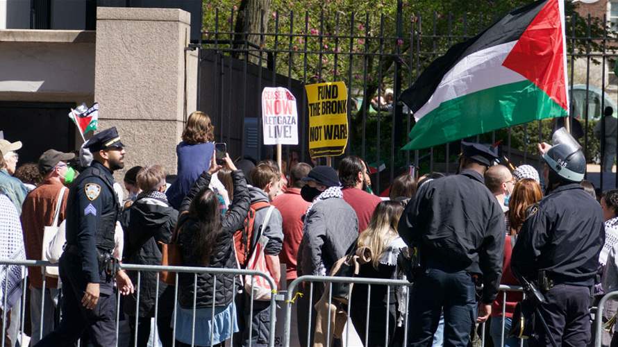 اعتقال طلاب في بوسطن خلال تظاهرة مؤيدة للفلسطينيين
