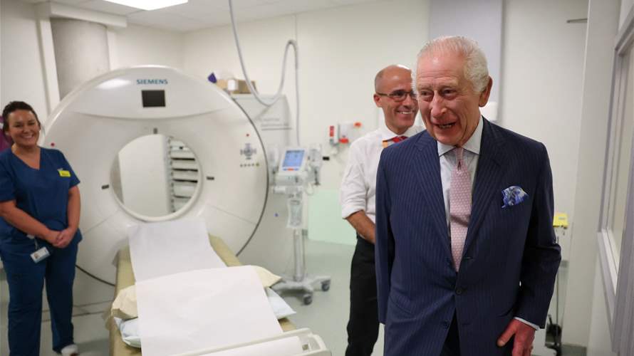 King Charles visits cancer center on his return to public duties