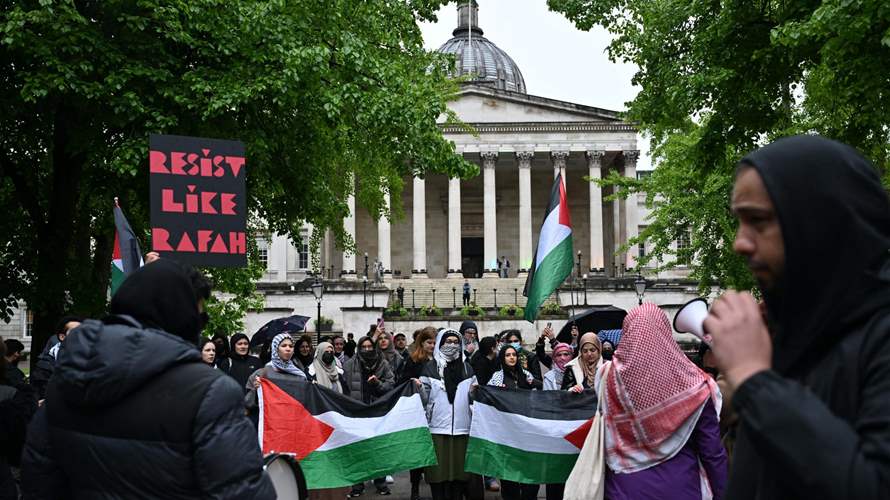 Students set up pro-Palestinian camp at Ireland's Trinity College