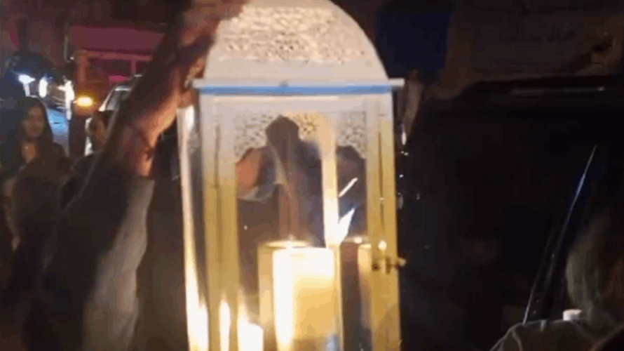 وصول شعلة النور المقدس إلى كنائس مرجعيون وحاصبيا وأديرتهما
