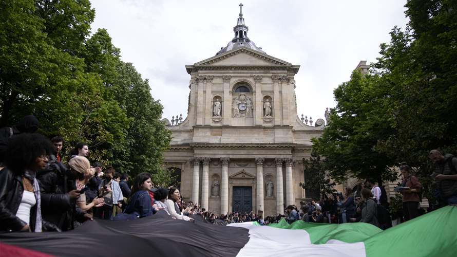 French police remove pro-Palestinian students occupying a hall at Sorbonne University 