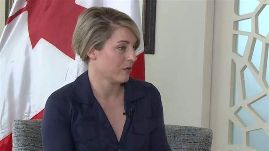 وزيرة الخارجية الكندية للـLBCI: لإيجاد حل سلميّ لوقف إطلاق النار في الجنوب