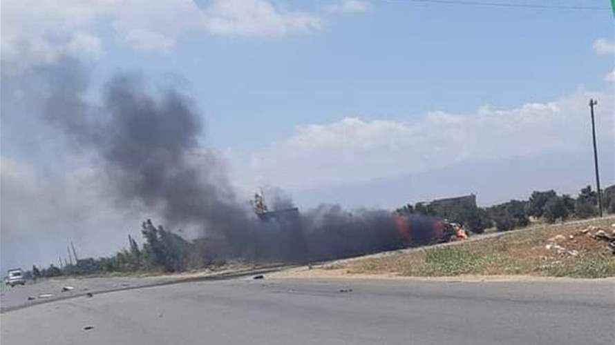سقوط عنصرين من حزب الله في قصف جوي إسرائيلي في وسط سوريا