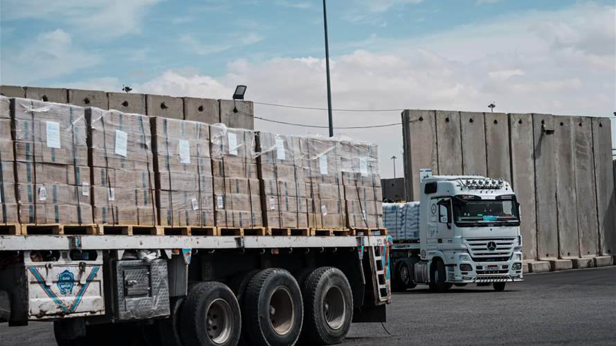 Aid trucks from Egypt enter Gaza through Kerem Shalom crossing
