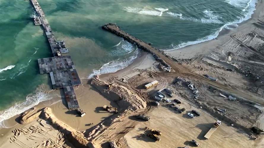البنتاغون: الرصيف البحري العسكري سيُزال موقتا من أمام ساحل غزة لإصلاحه