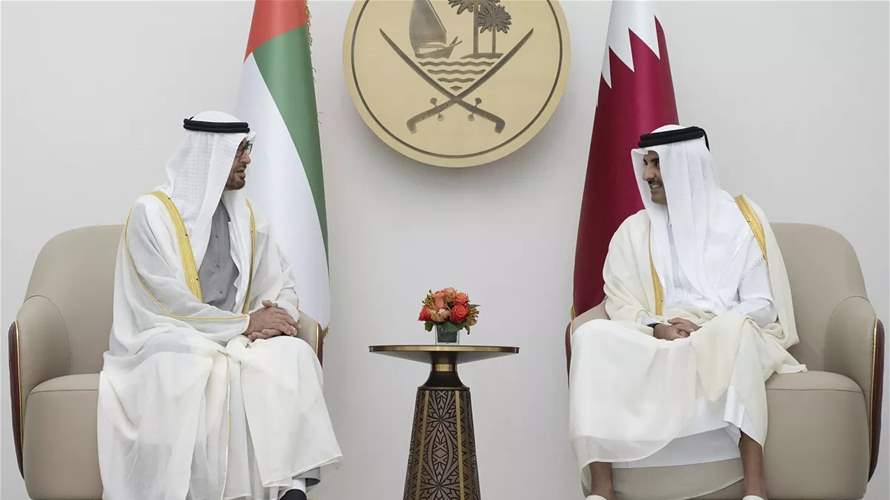 رئيس الإمارات وأمير قطر بحثا مقترح الرئيس الأميركي بشأن غزة