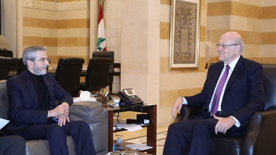 Mikati welcomes acting Iranian Foreign Minister, discusses bilateral relations