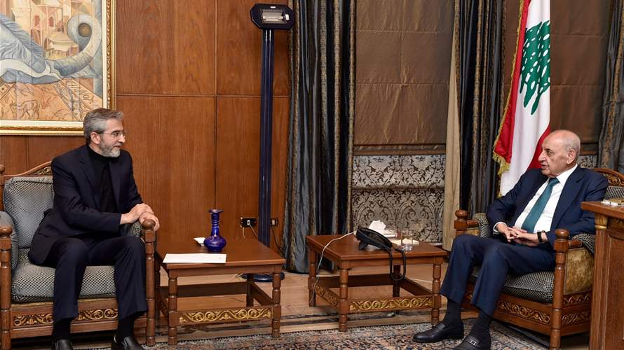 بري عرض مع وزير الخارجية الايراني بالانابة الأوضاع في لبنان والمنطقة