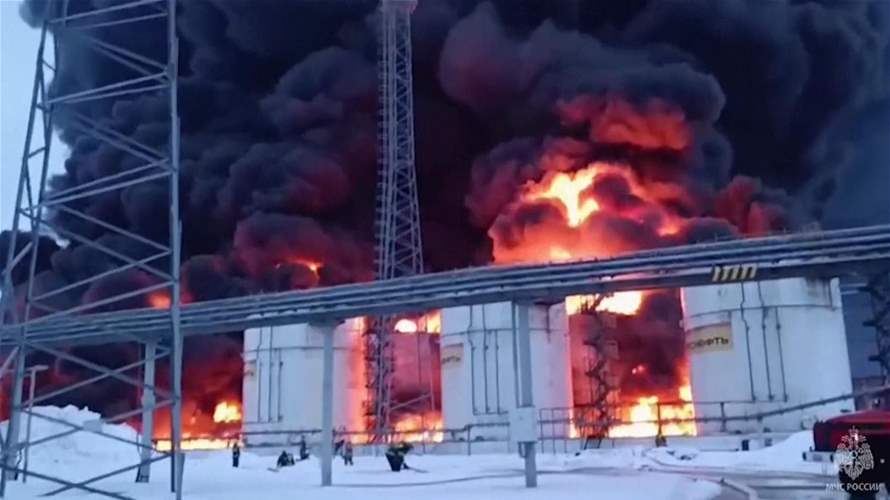 Ukraines drones set oil depot in Russias Rostov ablaze - Lebanon News