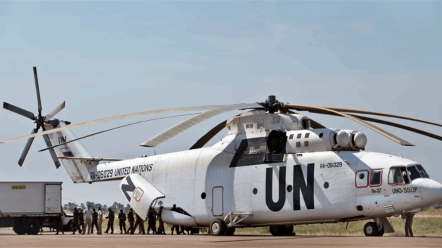 UN chopper hit in South Sudan, killing one crew member and some soldiers