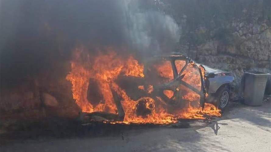 سقوط شهيد وجريح في غارة استهدفت سيارة على طريق خربة سلم