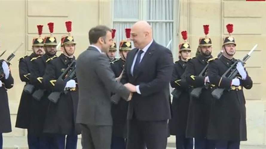 Lebanon's President Joseph Aoun arrives at Élysée Palace for talks with Macron  