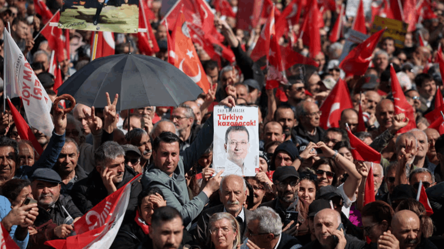Large crowds rally in Istanbul over jailing of city's mayor
