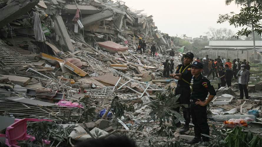 Myanmar quake death toll rises to 1,644