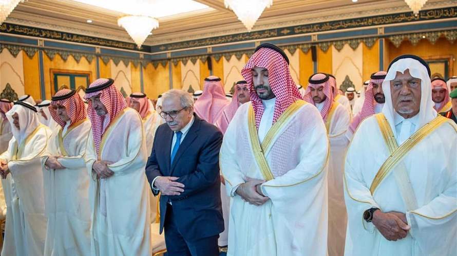 Prime Minister Nawaf Salam joins Saudi crown prince for Eid prayers
