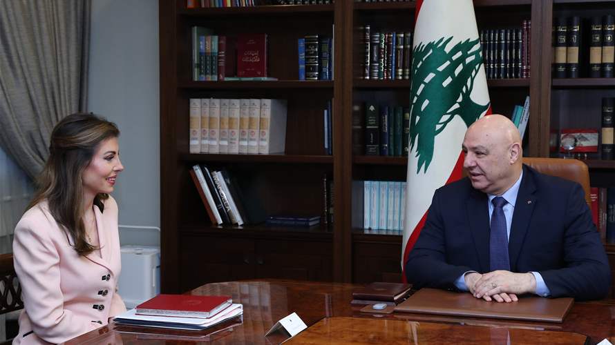 Lebanese President holds 'constructive talks' with US envoy Morgan Ortagus