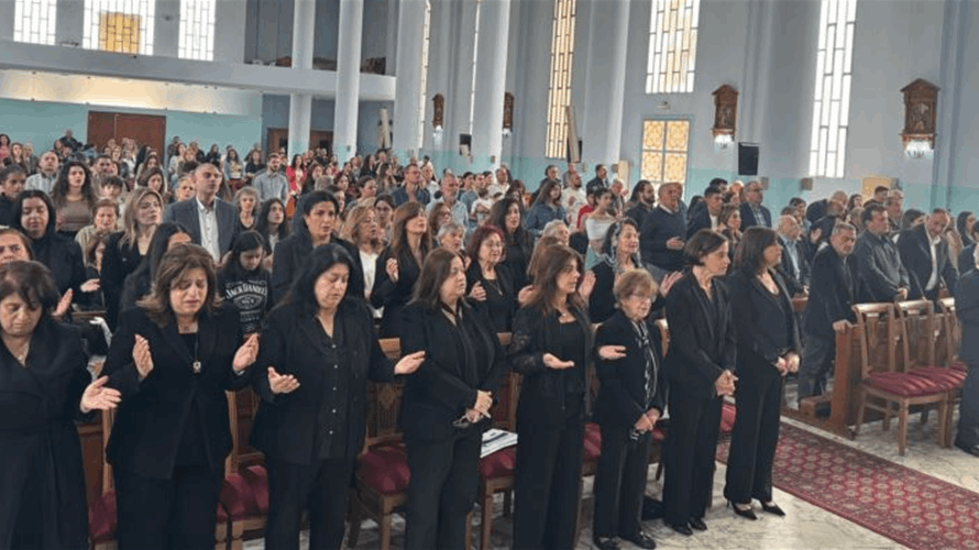 قداس في زغرتا لراحة نفس المرحومين زياد سعادة وزوجته الزميلة هدى شديد
