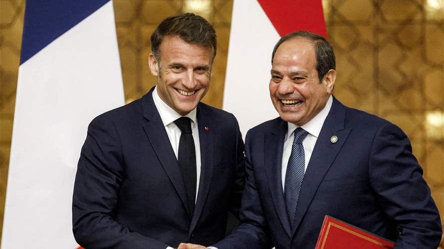 France's Macron meets Egypt leader for Gaza talks