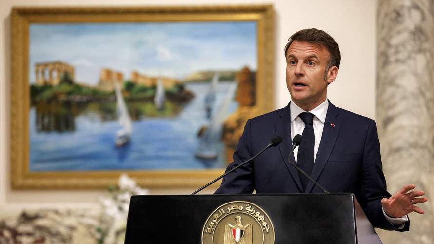Macron opposes any displacement, annexation in Gaza, West Bank