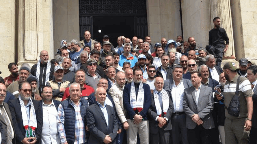 اعتصام للهيئات النقابية في طرابلس تضامنا مع غزة