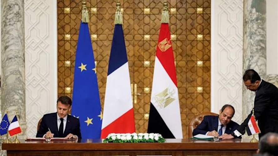 France signs deals to aid Egypt's economy in 'volatile' regional climate
