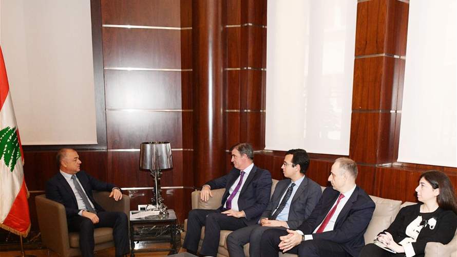 Elias Bou Saab discusses reform laws and IMF agreement with Ernesto Ramirez Rigo and delegation