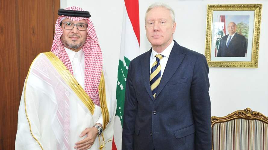 Lebanese FM meets Saudi ambassador amid push for reforms