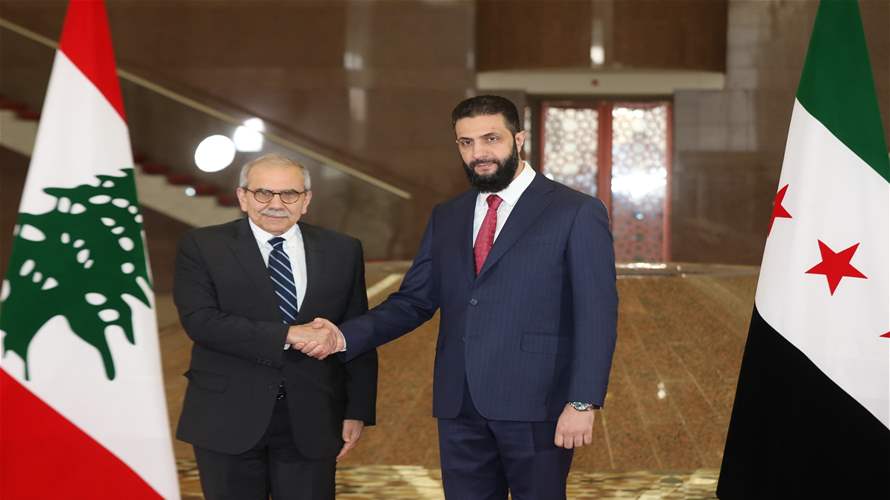 بالصور - الرئيس السوري أحمد الشرع يستقبل رئيس الحكومة اللبنانية نواف سلام
