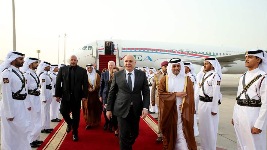 الرئيس عون وصل إلى الدوحة لإجراء محادثات مع أمير قطر