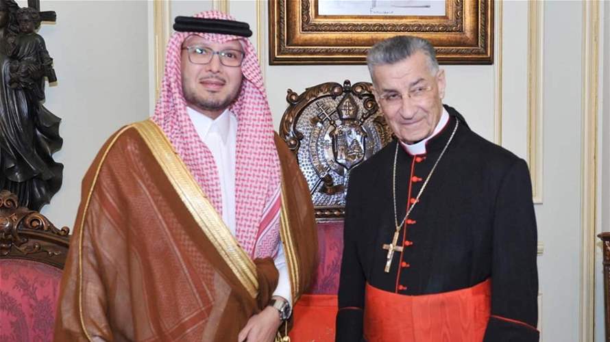Saudi Ambassador meets Patriarch Al-Rahi, discuss regional and Lebanese developments