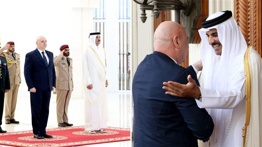 President Joseph Aoun in Doha: Talks focus on military support and UN Resolution 1701