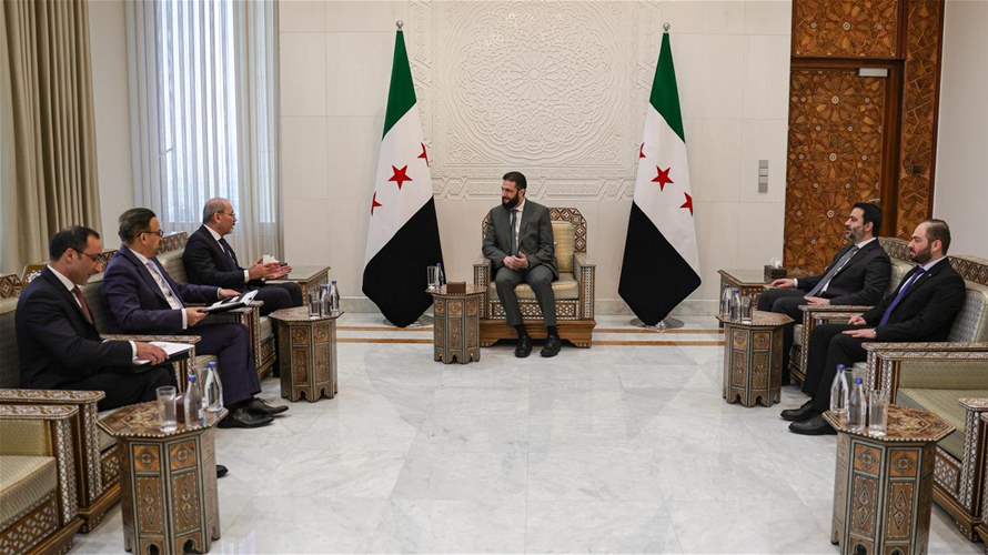 لقاء جمع الشرع بالصفدي... دعم المملكة المطلق لسوريا في عملية إعادة البناء 