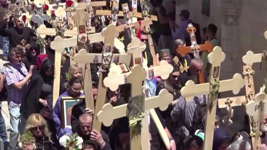 في القدس... المسيحيون يحيون يوم الجمعة العظيمة