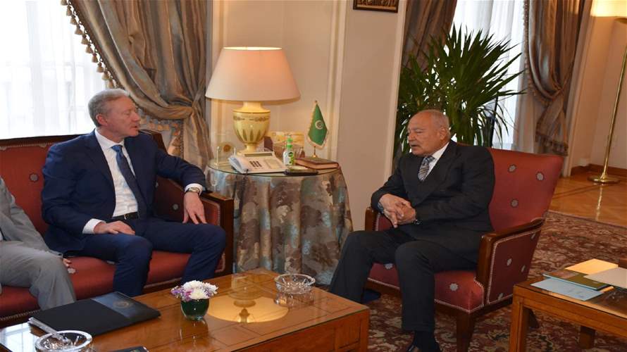 أبو الغيط إستقبل رجي... تأكيد أهمية تنفيذ القرار ١٧٠١ والالتزام الاسرائيلي بوقف إطلاق النار