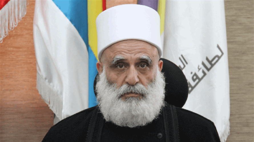 شيخ العقل اطمأن الى صحة الراعي واتصل بقائد الجيش ورئيس الأركان معزياً بالشهداء