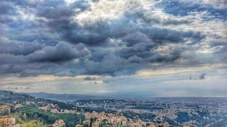 لبنان تحت تأثير منخفض ضعيف... طقس متقلّب وأمطار محليّة حتى الاثنين