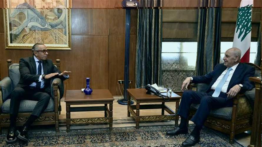 بري تابع مع زواره التطورات... موسى: مصر تدعم تطبيق وقف الأعمال العدائية 
