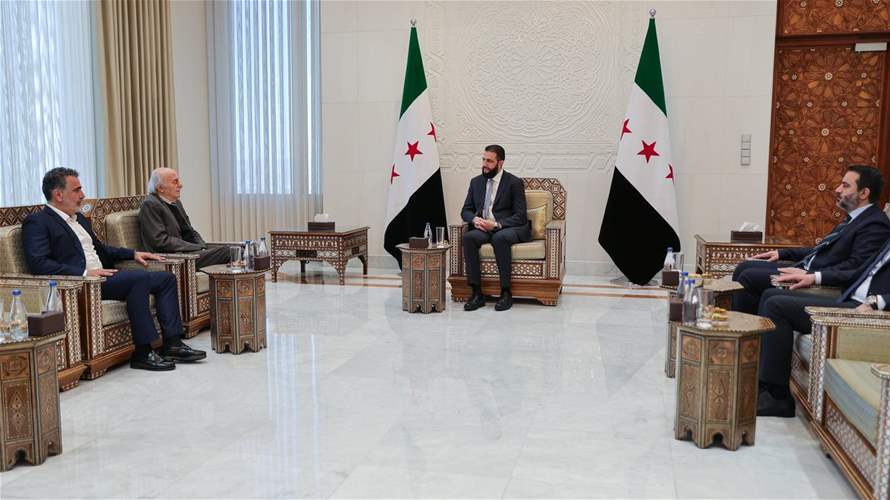 جنبلاط التقى الشرع في سوريا... وهذا ما دار بينهما 
