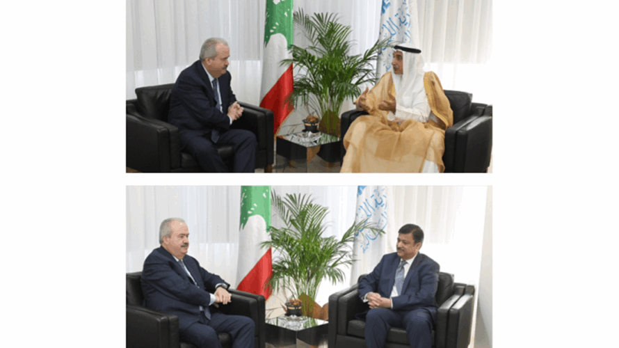 جابر بحث مع جونسون في الإنتهاكات الإسرائيلية وتبلغ من المدير الإقليمي لـIFC آليات مساعدة لبنان 