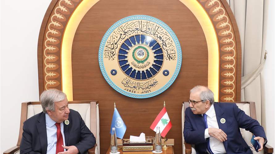 Lebanon's PM Salam meets UN's Guterres in Iraq