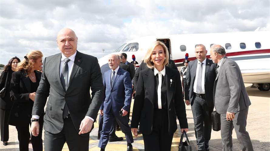 Lebanon's president and first lady attend Pope Leo XIV's inaugural mass at the Vatican