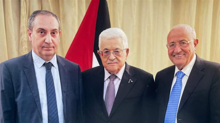 الرئيس عباس استقبل العريضي ممثلاً جنبلاط: لدعم فلسطين ووحدتها ووقف العدوان
