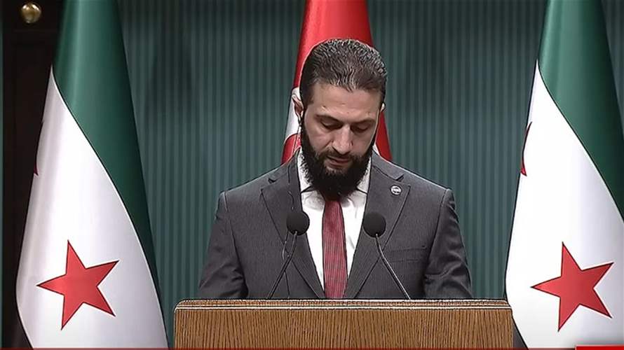 الوكالة العربية السورية: الاجتماع بين باراك والشرع ركز على متابعة تنفيذ رفع العقوبات